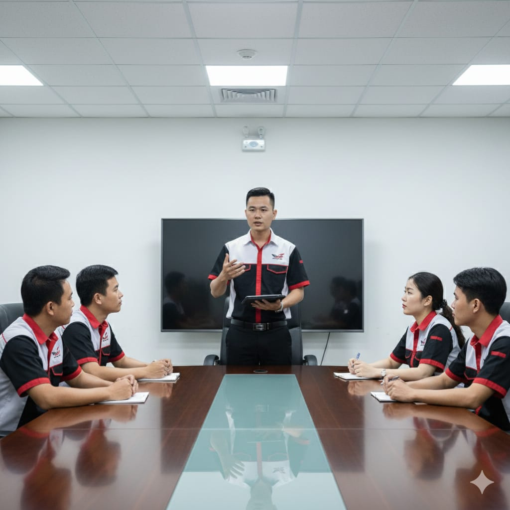 Tim Best Solution Service berdiskusi bersama